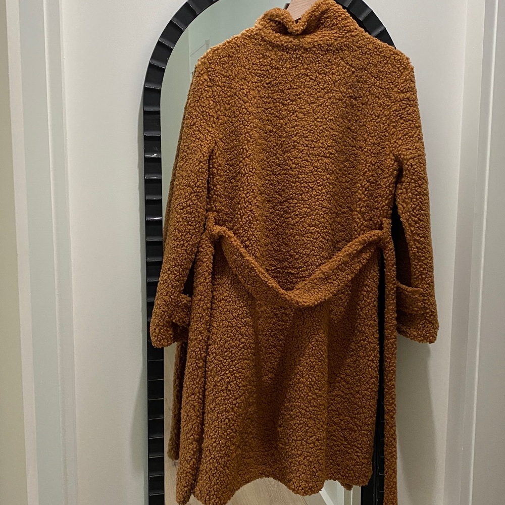 Brown Teddy Robe Coat - Picture 6 of 6